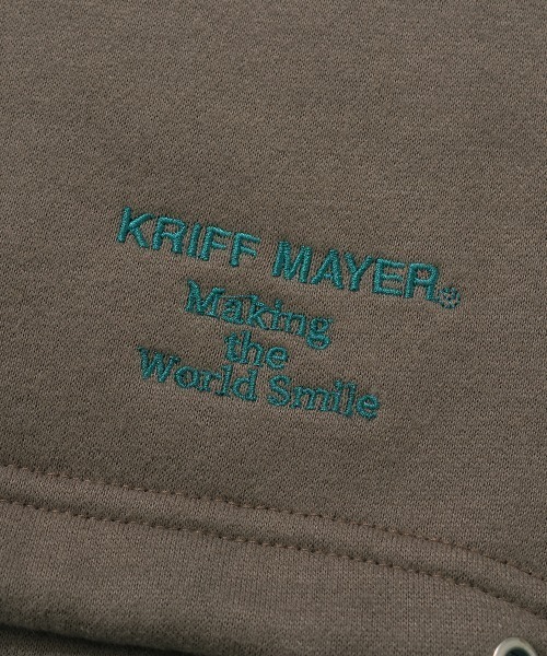 KRIFF MAYER（クリフメイヤー）の「裏起毛レトロカラークルー（スウェット・メンズ・オートミール/カーキ/グレイッシュベージュ/ネイビー・MEDIUM/X-LARGE/LARGE）」の12枚目の写真