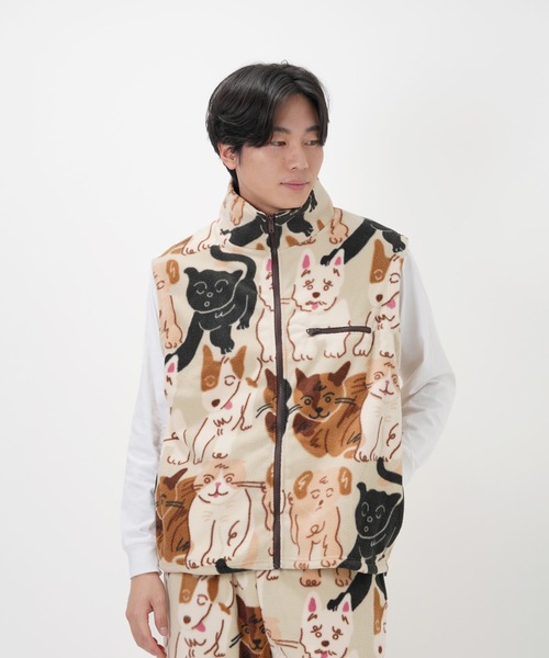 セール】“CAT”＆“DOG” norahi フリースベスト（ベスト）｜Common Noun