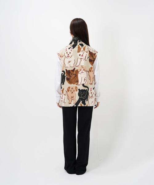 セール】“CAT”＆“DOG” norahi フリースベスト（ベスト）｜Common Noun