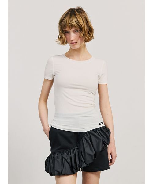 SORIN(ソリン )の「Lyocell Basic Fit T-shirt/リヨセル ベーシックフィットTシャツ(Tシャツ/カットソー・レディース・グレー/ブラック/ベージュ/ホワイト・38)」の17枚目の写真