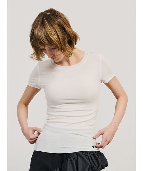 SORIN(ソリン )の「Lyocell Basic Fit T-shirt/リヨセル ベーシックフィットTシャツ(Tシャツ/カットソー・レディース・グレー/ブラック/ベージュ/ホワイト・38)」の18枚目の写真