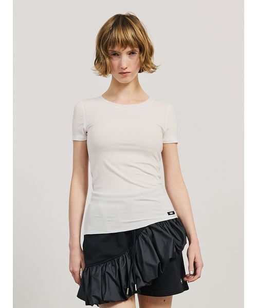 SORIN(ソリン )の「Lyocell Basic Fit T-shirt/リヨセル ベーシックフィットTシャツ(Tシャツ/カットソー・レディース・グレー/ブラック/ベージュ/ホワイト・38)」の19枚目の写真