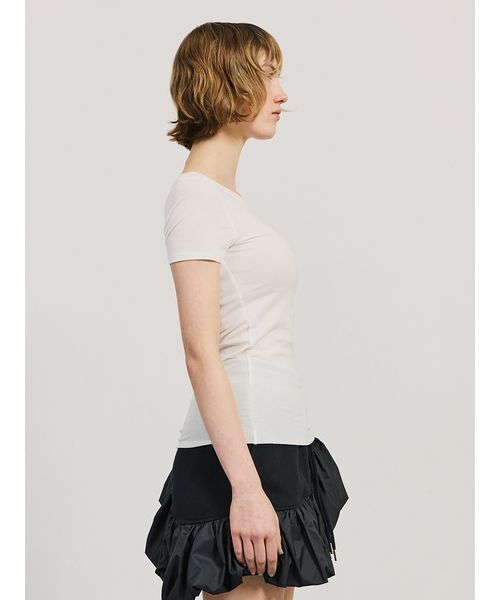SORIN(ソリン )の「Lyocell Basic Fit T-shirt/リヨセル ベーシックフィットTシャツ(Tシャツ/カットソー・レディース・グレー/ブラック/ベージュ/ホワイト・38)」の20枚目の写真