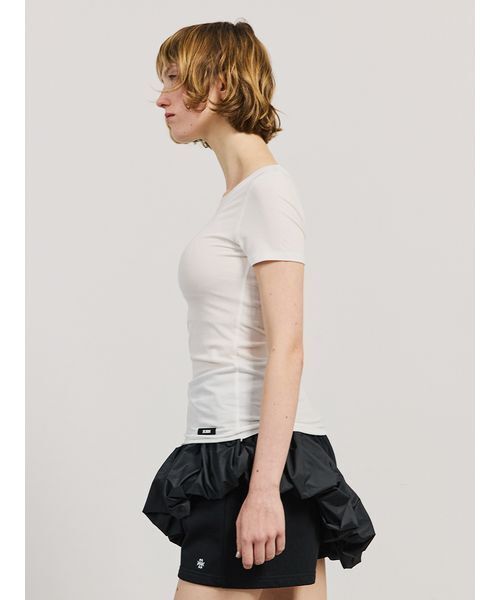 SORIN(ソリン )の「Lyocell Basic Fit T-shirt/リヨセル ベーシックフィットTシャツ(Tシャツ/カットソー・レディース・グレー/ブラック/ベージュ/ホワイト・38)」の21枚目の写真
