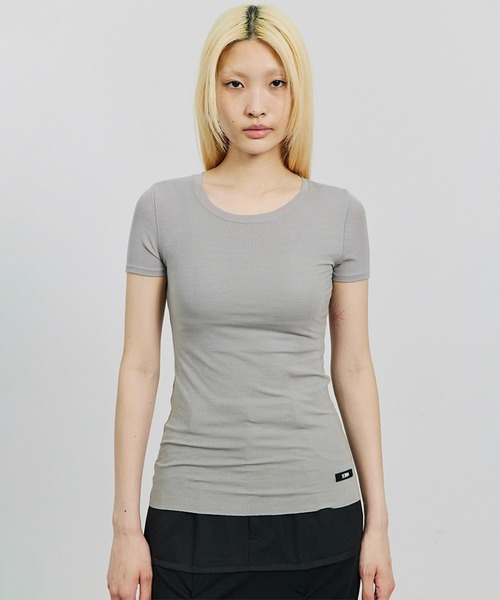 SORIN(ソリン )の「Lyocell Basic Fit T-shirt/リヨセル ベーシックフィットTシャツ(Tシャツ/カットソー・レディース・グレー/ブラック/ベージュ/ホワイト・38)」の3枚目の写真