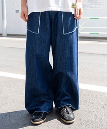 Subciety | Cutoff wide silhouette pants(その他パンツ)