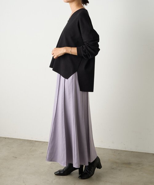 BEARDSLEY(ビアズリー)の「ピンタックマーメイドスカート(スカート・レディース・パープル/ベージュ・1/0)」の22枚目の写真