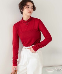 【美品】AEWEN MATOPH シアー カットソー　赤 美品】AEWEN MATOPH シアー カットソー 赤