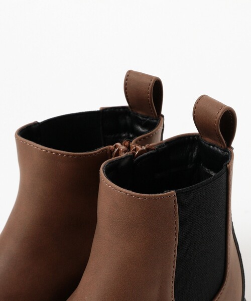 B:MING by BEAMS（ビーミングバイビームス）の「サイドゴア ブーツ 2025FW（17～22cm）（ブーツ・キッズ・ライトブラウン/ブラック・22/21/20/19/18/17）」の5枚目の写真