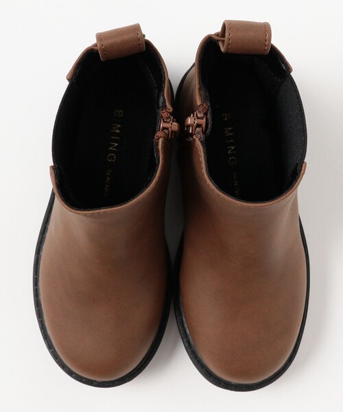 B:MING by BEAMS（ビーミングバイビームス）の「サイドゴア ブーツ 2025FW（17～22cm）（ブーツ・キッズ・ライトブラウン/ブラック・22/21/20/19/18/17）」の4枚目の写真