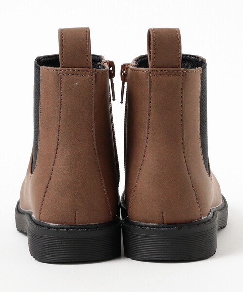 B:MING by BEAMS（ビーミングバイビームス）の「サイドゴア ブーツ 2025FW（17～22cm）（ブーツ・キッズ・ライトブラウン/ブラック・22/21/20/19/18/17）」の3枚目の写真