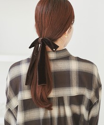 VIS（ビス）の「ベロアリボンヘアカフ（バレッタ/ヘアクリップ）」
