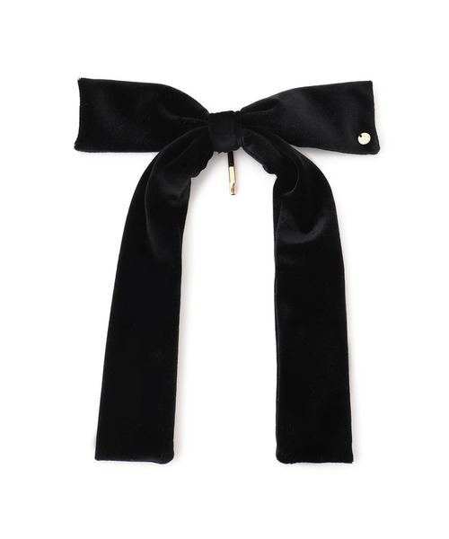 VIS（ビス）の「ベロアリボンヘアカフ（バレッタ/ヘアクリップ・レディース・ダークブラウン/ブラック・FREE）」の4枚目の写真