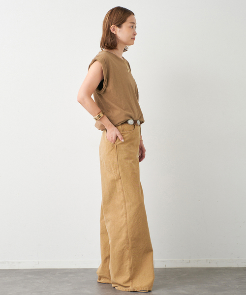 Deuxieme Classe（ドゥーズィエムクラス）の「*TWIST タンクトップ（Tシャツ/カットソー・レディース・ブラック/キャメル/チャコールグレー・FREE）」の20枚目の写真
