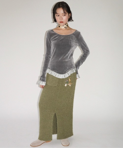 FRILL DROP トップス 50% OFF】GATHER SHOULDER FRILL TOPS - BIRTHDAY BASH