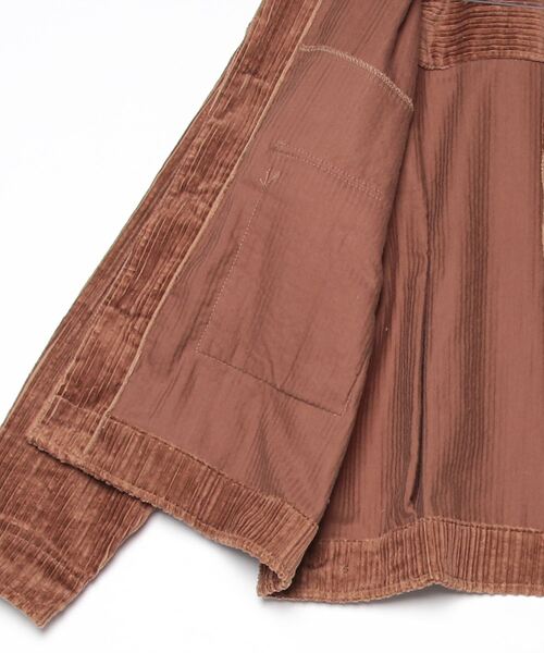 Yarmo(ヤーモ)の「Yarmo / Corduroy Work Jacket(その他アウター・レディース・ブラウン・ONE SIZE)」の3枚目の写真