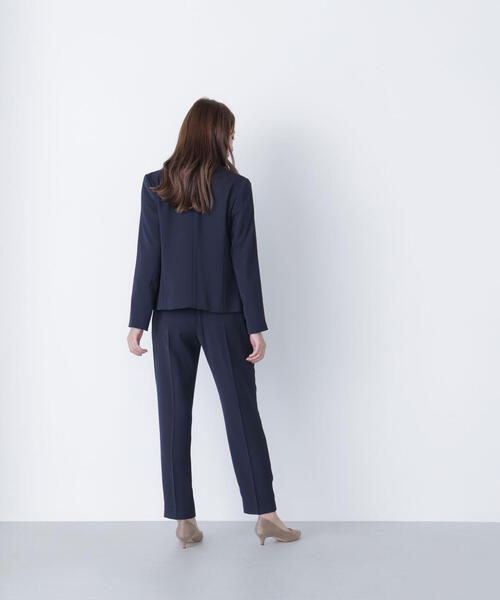 ◇ストレッチツイルセットアップシリーズ ノーカラージャケット