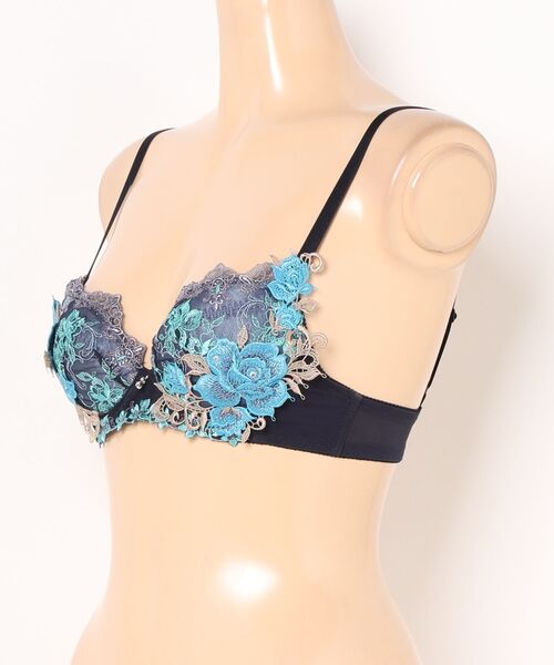 HIMICO（ヒミコ）の「ヒミコ 029シリーズ ブラジャー B~F（ブラジャー・レディース・クリーム/ミント/ネイビー・B65/B70/B75/C65/C70/C75/C80/D65/D70/D80/E65/E70/E75/E80/F65/F70/F75/F80/D75）」の4枚目の写真