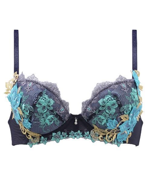 HIMICO（ヒミコ）の「ヒミコ 029シリーズ ブラジャー B~F（ブラジャー・レディース・クリーム/ミント/ネイビー・B65/B70/B75/C65/C70/C75/C80/D65/D70/D80/E65/E70/E75/E80/F65/F70/F75/F80/D75）」の3枚目の写真