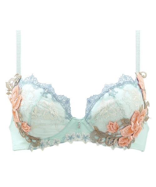 HIMICO（ヒミコ）の「ヒミコ 029シリーズ ブラジャー B~F（ブラジャー・レディース・クリーム/ミント/ネイビー・B65/B70/B75/C65/C70/C75/C80/D65/D70/D80/E65/E70/E75/E80/F65/F70/F75/F80/D75）」の2枚目の写真