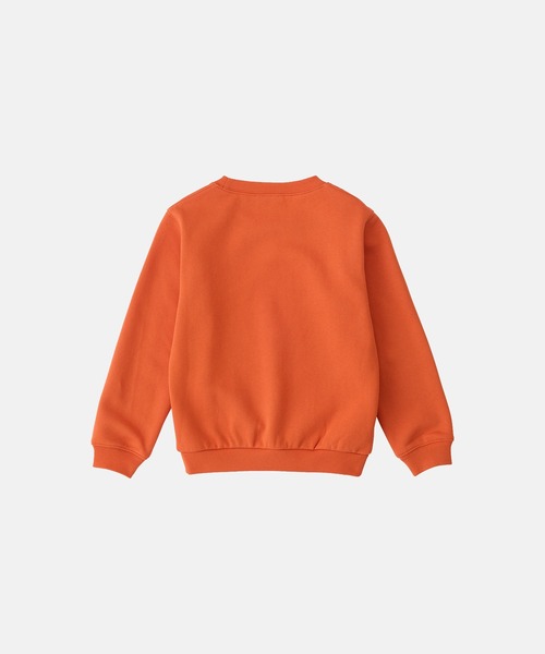 Gramicci(グラミチ)の「KIDS ONE POINT CREW SWEATSHIRT|キッズワンポイントクルースウェットシャツ(Tシャツ/カットソー・キッズ・ヘザーグレー/オレンジ/ダークブラウン系/ダークネイビー・140/150)」の5枚目の写真