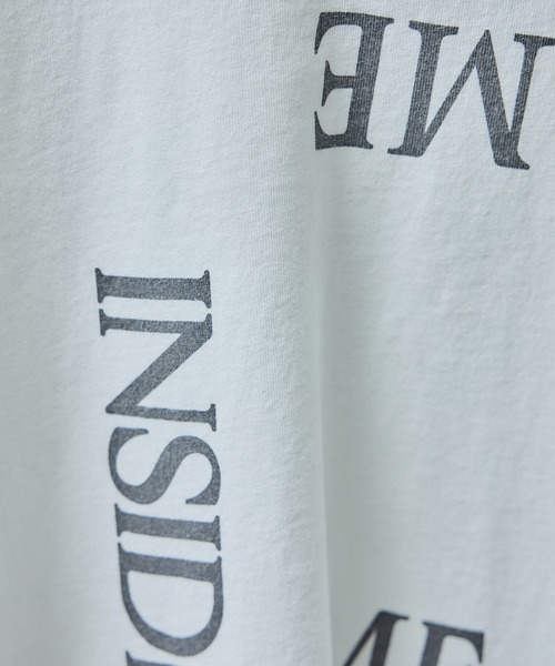 SALON adam et rope'（サロン アダム エ ロペ）の「Vintageライクin me プリントロングスリーブT / ロンT（Tシャツ/カットソー・レディース・オフホワイト/チャコールグレー・FREE）」の7枚目の写真