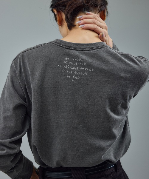 セール】Vintageライクin me プリントロングスリーブT / ロンT（T