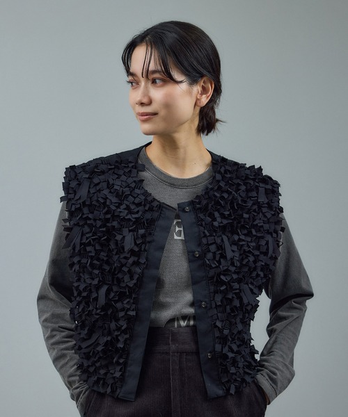 SALON adam et rope'（サロン アダム エ ロペ）の「Vintageライクin me プリントロングスリーブT / ロンT（Tシャツ/カットソー・レディース・オフホワイト/チャコールグレー・FREE）」の12枚目の写真