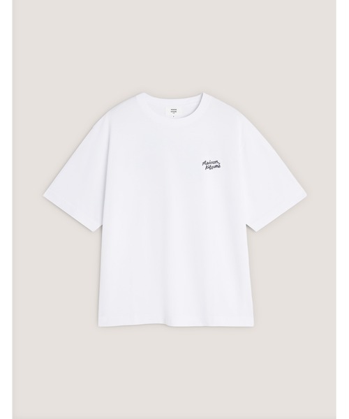 Maison Kitsune(メゾンキツネ)の「MAISON KITSUNE HANDWRITING OVERSIZE TEE-SHIRT(Tシャツ/カットソー・メンズ・ホワイト×ブラック/ブラック×ホワイト・L/M/S/XS/XL)」の3枚目の写真