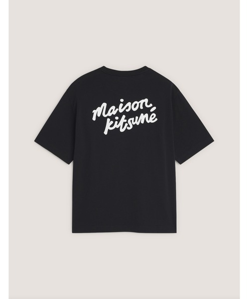 Maison Kitsune(メゾンキツネ)の「MAISON KITSUNE HANDWRITING OVERSIZE TEE-SHIRT(Tシャツ/カットソー・メンズ・ホワイト×ブラック/ブラック×ホワイト・L/M/S/XS/XL)」の10枚目の写真