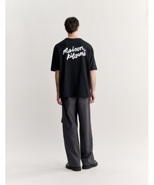Maison Kitsune(メゾンキツネ)の「MAISON KITSUNE HANDWRITING OVERSIZE TEE-SHIRT(Tシャツ/カットソー・メンズ・ホワイト×ブラック/ブラック×ホワイト・L/M/S/XS/XL)」の12枚目の写真