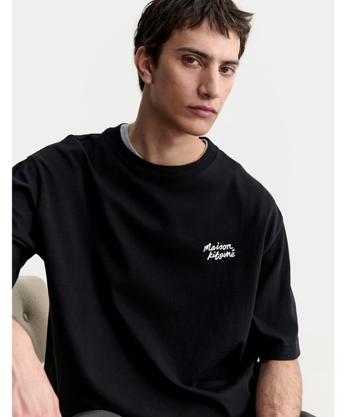 Maison Kitsune(メゾンキツネ)の「MAISON KITSUNE HANDWRITING OVERSIZE TEE-SHIRT(Tシャツ/カットソー・メンズ・ホワイト×ブラック/ブラック×ホワイト・L/M/S/XS/XL)」の14枚目の写真