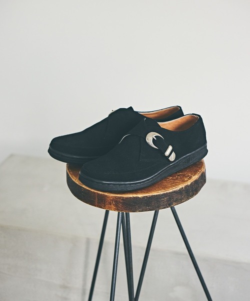 セール】【MANEBU】スエードモンクストラップシューズ（その他シューズ