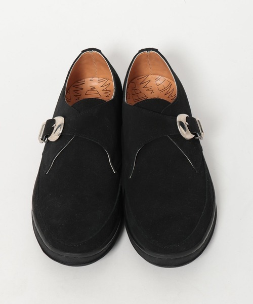 MANEBU（マネブ）の「【MANEBU】スエードモンクストラップシューズ（その他シューズ・メンズ・ブラック・SMALL/MEDIUM）」の4枚目の写真