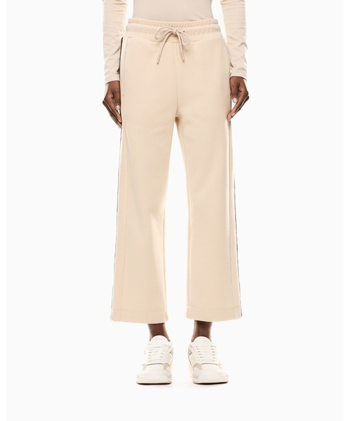 EMPORIO ARMANI EA7(エンポリオアルマーニイーエーセブン)の「【エンポリオ アルマーニ EA7】Sporty Forever ワイドパンツ コットン混紡(その他パンツ・レディース・ダークアッシュ/ベージュ・LARGE/SMALL/X-SMALL/MEDIUM)」の1枚目の写真