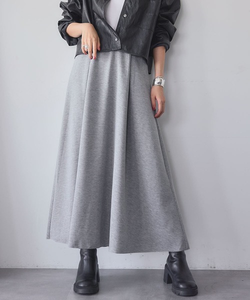 ELFRANK(エルフランク)の「【S~Lサイズ展開】【低身長サイズあり】ダンボール ロング フレア スカート(スカート・レディース・ブラック/グレー/オフホワイト/ブラック系その他/ホワイト系その他/グレー系その他・FREE)」の6枚目の写真