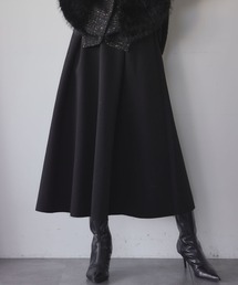 【S～Lサイズ展開】【低身長サイズあり】ダンボール ロング フレア スカート