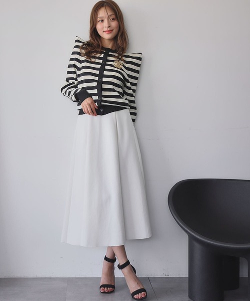 ELFRANK(エルフランク)の「【S~Lサイズ展開】【低身長サイズあり】ダンボール ロング フレア スカート(スカート・レディース・ブラック/グレー/オフホワイト/ブラック系その他/ホワイト系その他/グレー系その他・FREE)」の15枚目の写真