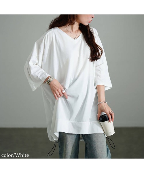 【美品】フォクシーニューヨーク　Ｖネック・チュニック 美品】フォクシーニューヨーク Vネック・チュニック レディース