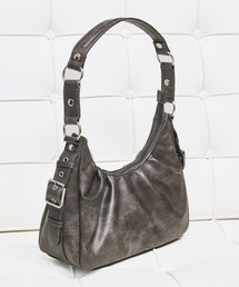 selle glant(�Z���O�����e)��SIDE DESIGN TUCK HALF MOON BAG/�T�C�h�f�U�C���^�b�N�n�[�t���[���o�b�O(�n���h�o�b�O)