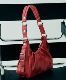 selle glant（セレグランテ）の「SIDE DESIGN TUCK HALF MOON BAG/サイドデザインタックハーフムーンバッグ（ハンドバッグ）」