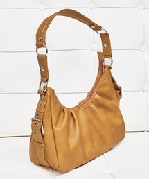 selle glant（セレグランテ）の「SIDE DESIGN TUCK HALF MOON BAG/サイドデザインタックハーフムーンバッグ（ハンドバッグ）」