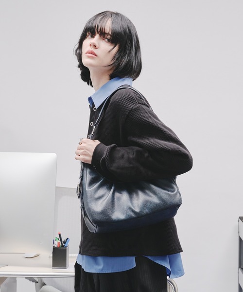 selle glant サイドデザインタックハーフムーンバッグ SIDE DESIGN TUCK HALF MOON BAG/サイドデザインタックハーフ