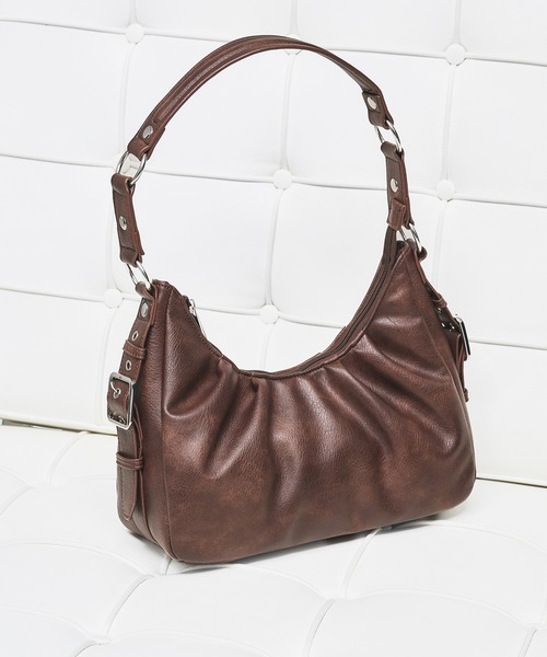 selle glant サイドデザインタックハーフムーンバッグ SIDE DESIGN TUCK HALF MOON BAG/サイドデザインタックハーフムーン