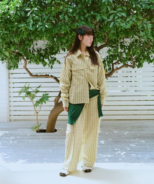 common gull products.（コモンガルプロダクツ）の「お休みと行ってきますのパジャマパンツ、秋（その他パンツ・レディース・サックスブルー系/イエロー系・LARGE/MEDIUM/SMALL）」の5枚目の写真