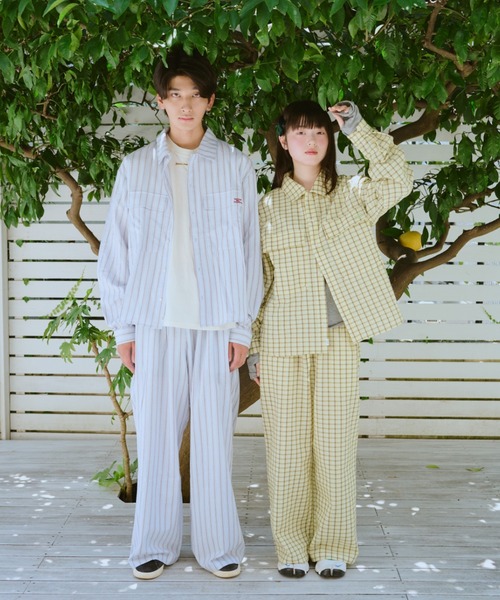 common gull products.（コモンガルプロダクツ）の「お休みと行ってきますのパジャマパンツ、秋（その他パンツ・レディース・サックスブルー系/イエロー系・LARGE/MEDIUM/SMALL）」の16枚目の写真