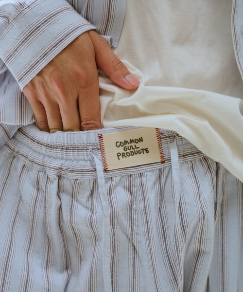 common gull products.（コモンガルプロダクツ）の「お休みと行ってきますのパジャマパンツ、秋（その他パンツ・レディース・サックスブルー系/イエロー系・LARGE/MEDIUM/SMALL）」の19枚目の写真