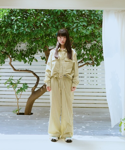 common gull products.（コモンガルプロダクツ）の「お休みと行ってきますのパジャマパンツ、秋（その他パンツ・レディース・サックスブルー系/イエロー系・LARGE/MEDIUM/SMALL）」の3枚目の写真