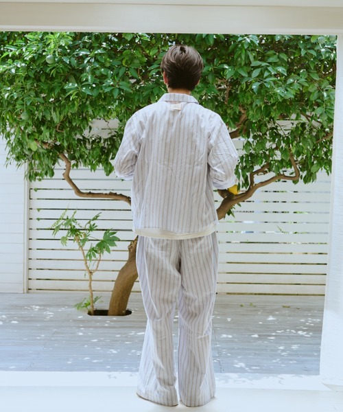 common gull products.（コモンガルプロダクツ）の「お休みと行ってきますのパジャマパンツ、秋（その他パンツ・レディース・サックスブルー系/イエロー系・LARGE/MEDIUM/SMALL）」の21枚目の写真