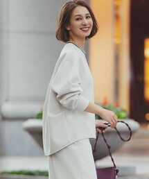 UNFILO（アンフィーロ）の「【軽量/UVカット】BEAUTY FORM JERSEY バックフォルム プルオーバー（スウェット）」